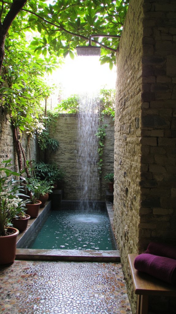 soothing luxurious waterfall experience
