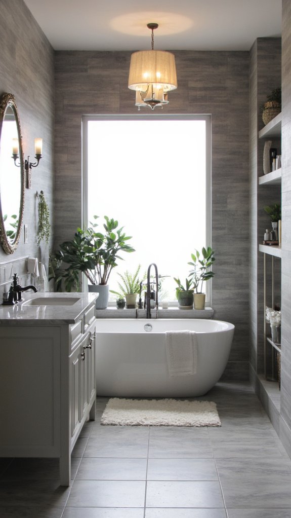 soothing soft grey lighting