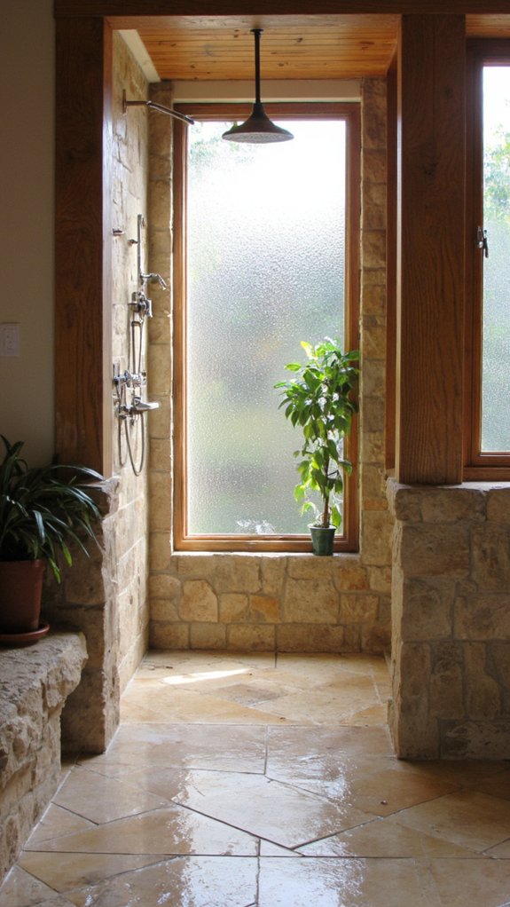 soothing steam shower retreat