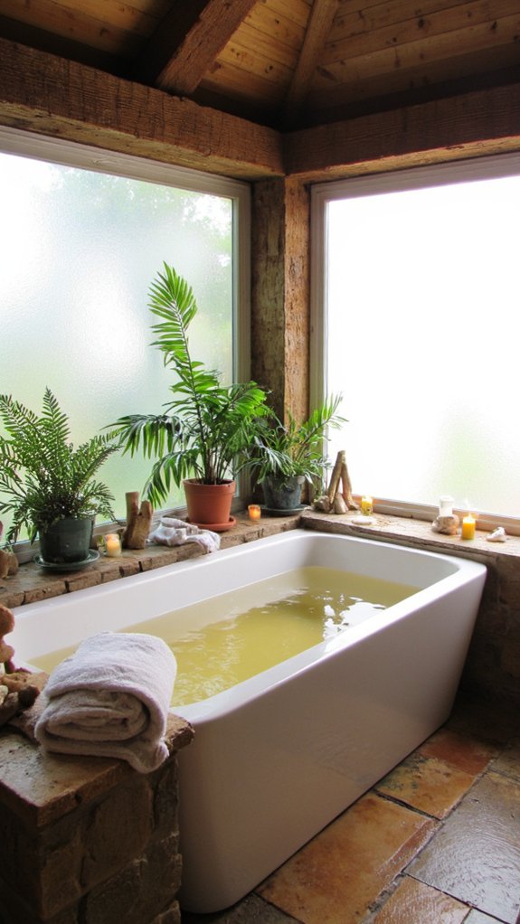 soothing warm water immersion