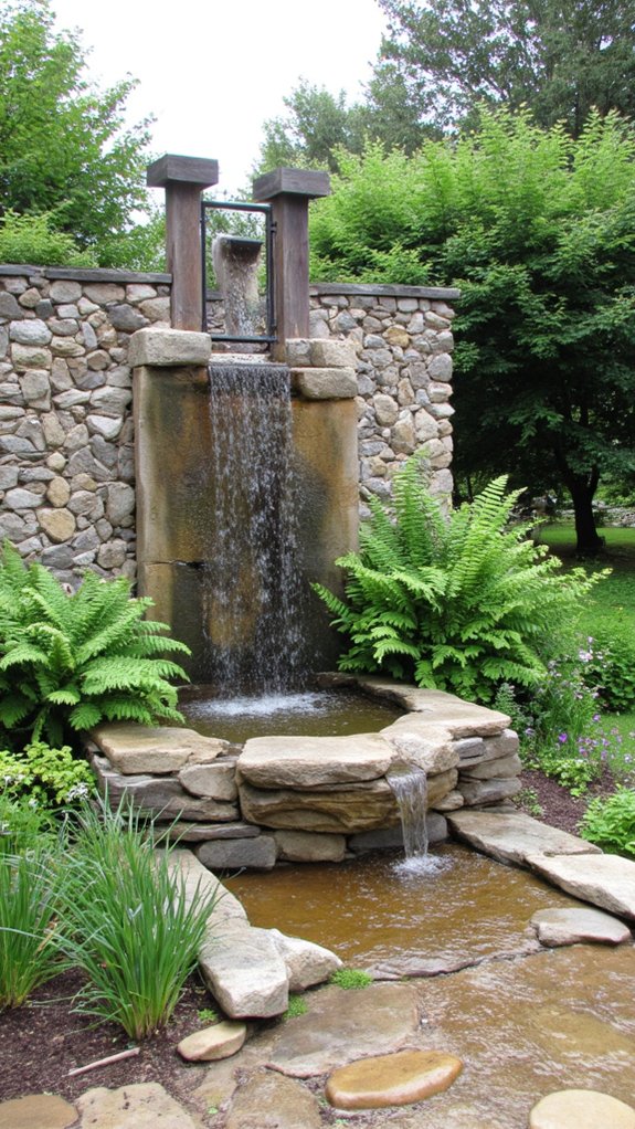 soothing waterfall shower experience