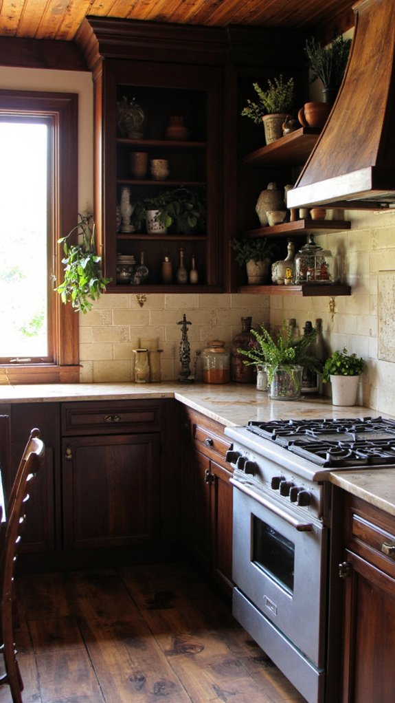 sophisticated dark espresso tones