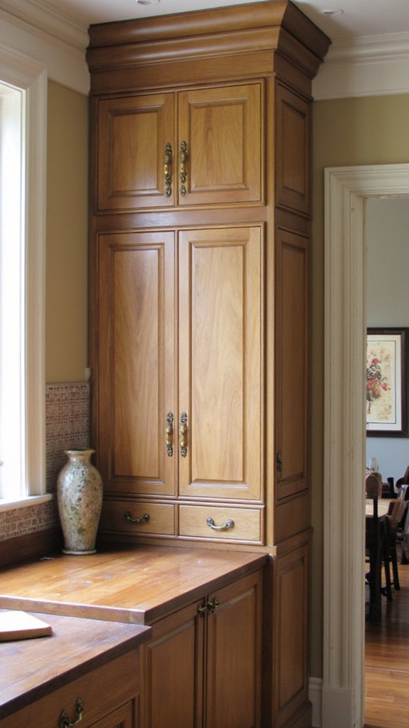 sophisticated fluted cabinet design