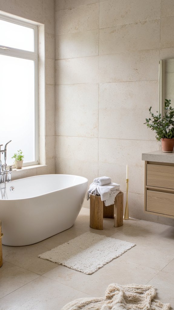 spa inspired bathroom oasis