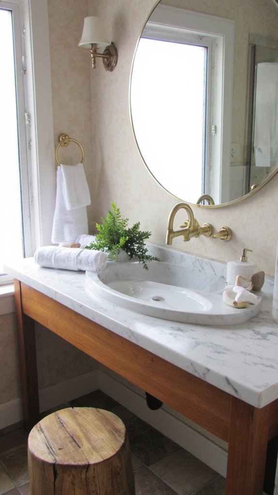 spa inspired elegant vanity design