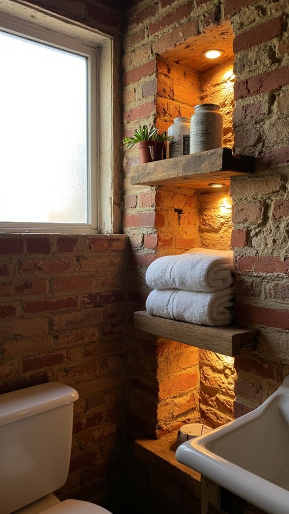 spa like illuminated storage solutions