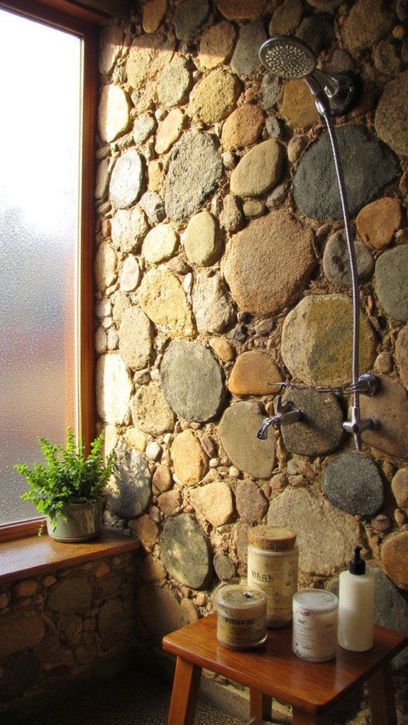 spa like natural stone sanctuary