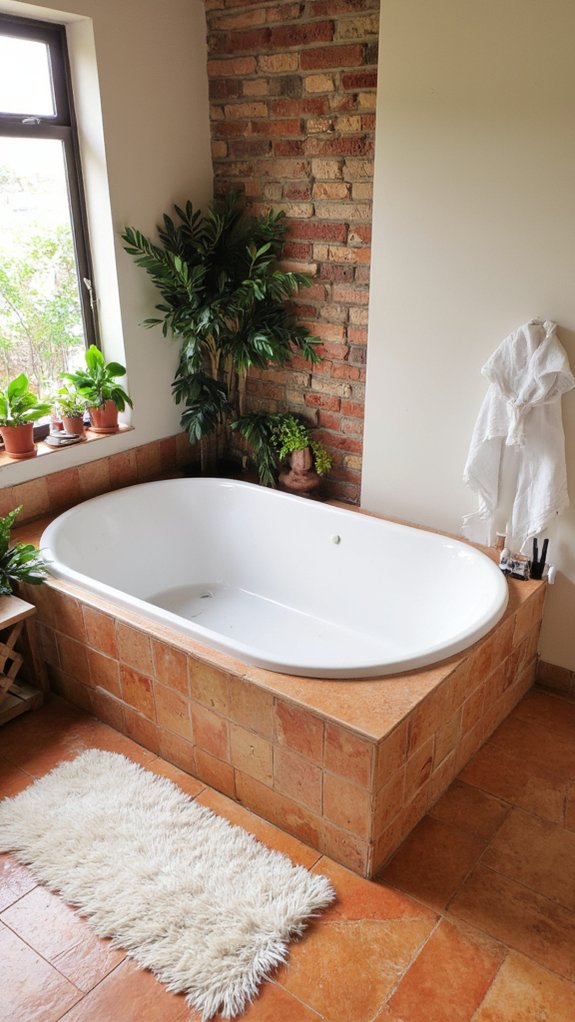 spa like sunken bathtub elegance