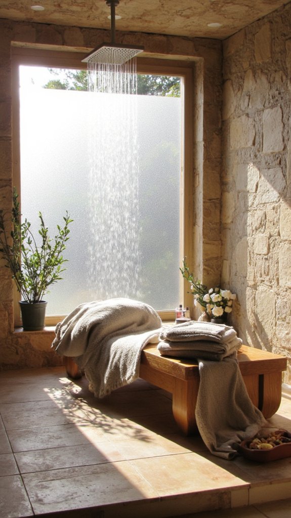 spa style shower relaxation experience