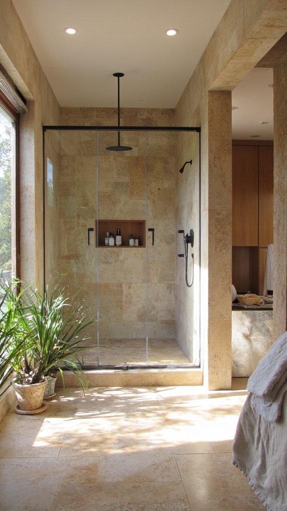 spacious airy bathroom oasis