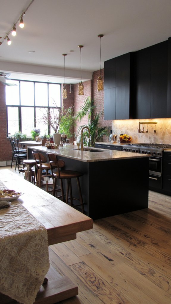 spacious inviting connected cooking