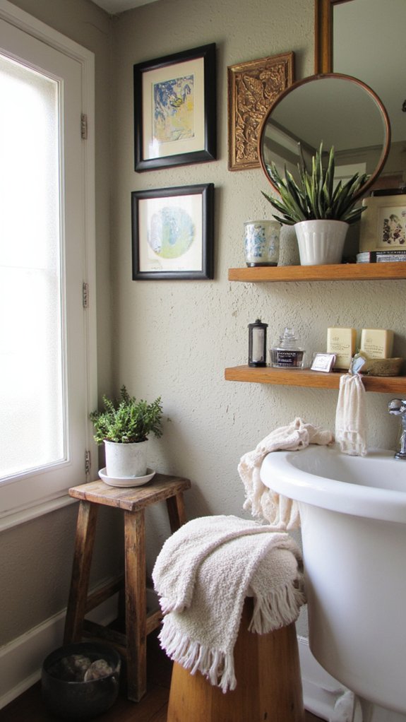 stunning bathroom gallery wall