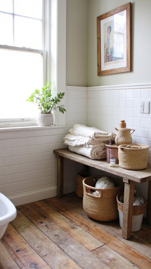 stylish organization with baskets