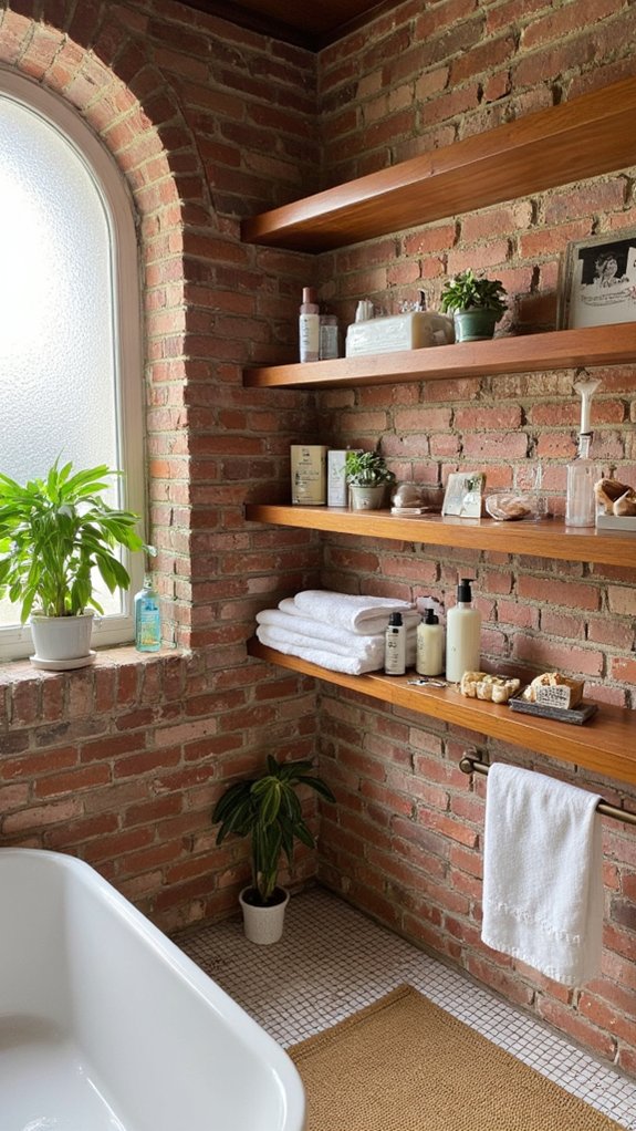 stylish practical shower storage