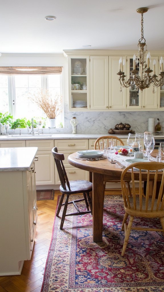 stylish rugs enhance kitchens