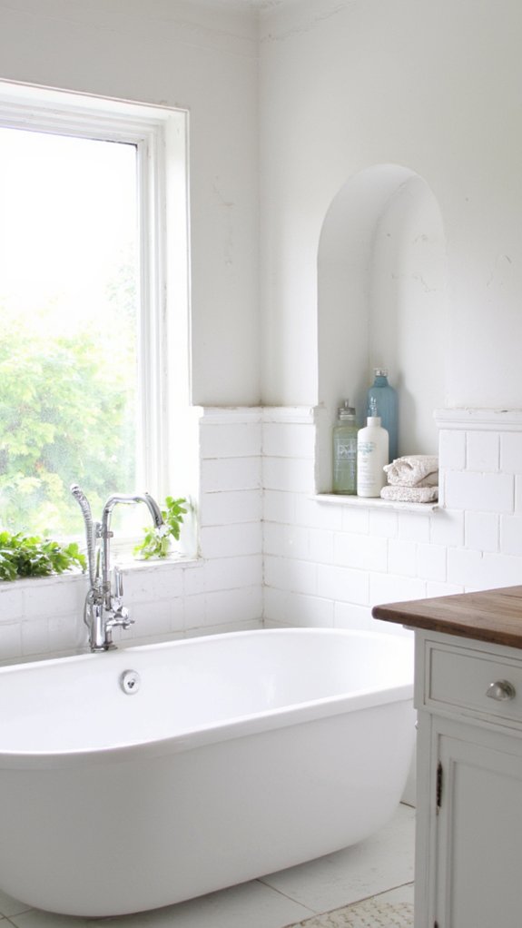 stylish shower essentials storage