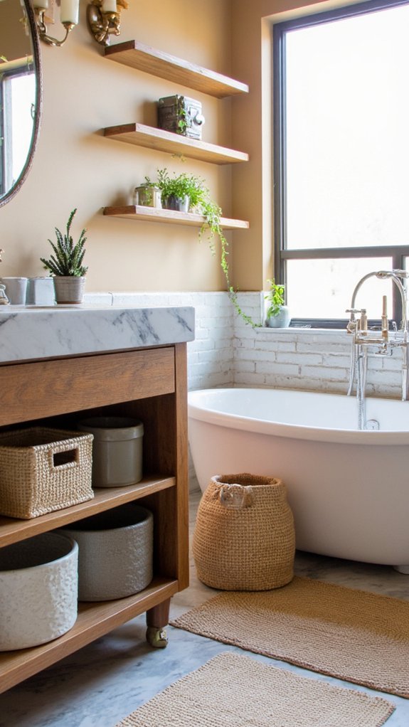 stylish storage enhances aesthetics