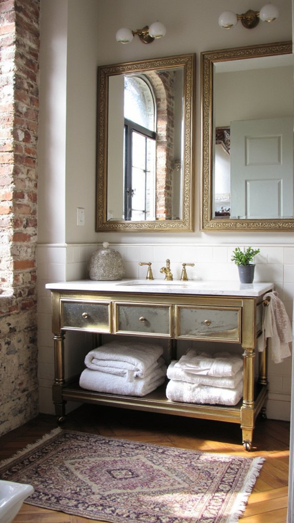 stylish storage with reflection