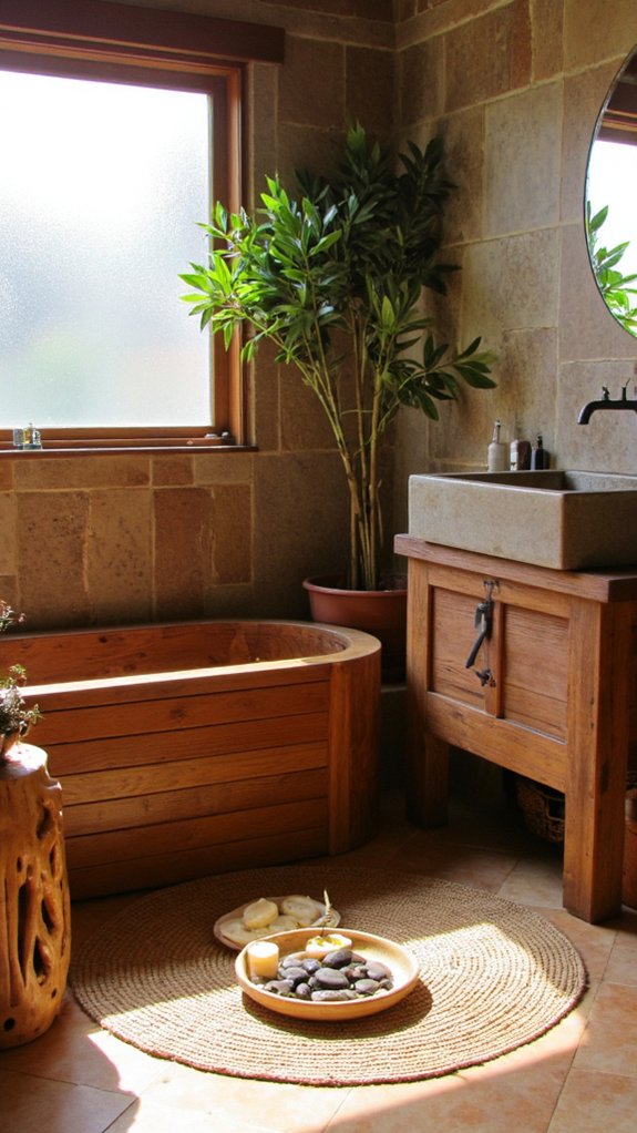 sustainable organic bathroom design