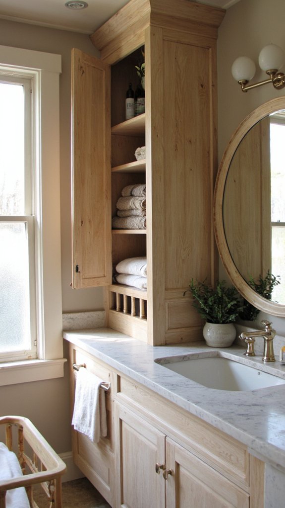 tailored custom bathroom storage