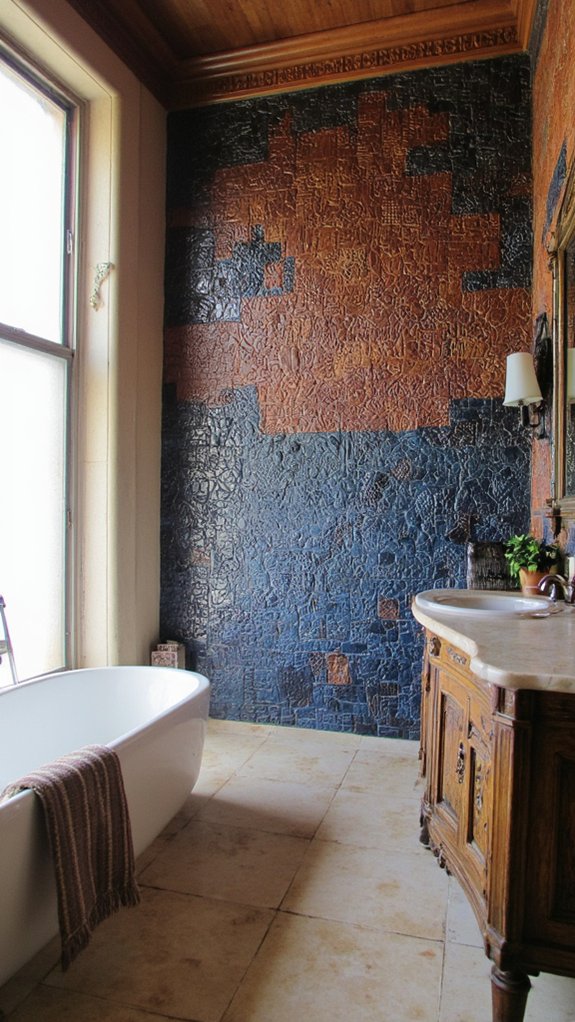 textured accent wall transformation