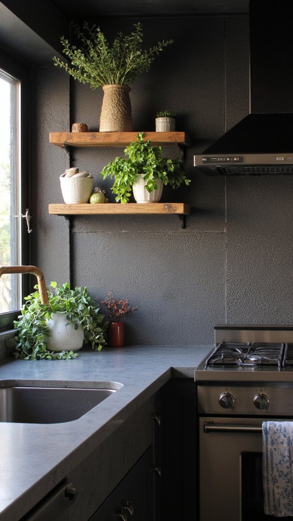 textured grey kitchen elegance