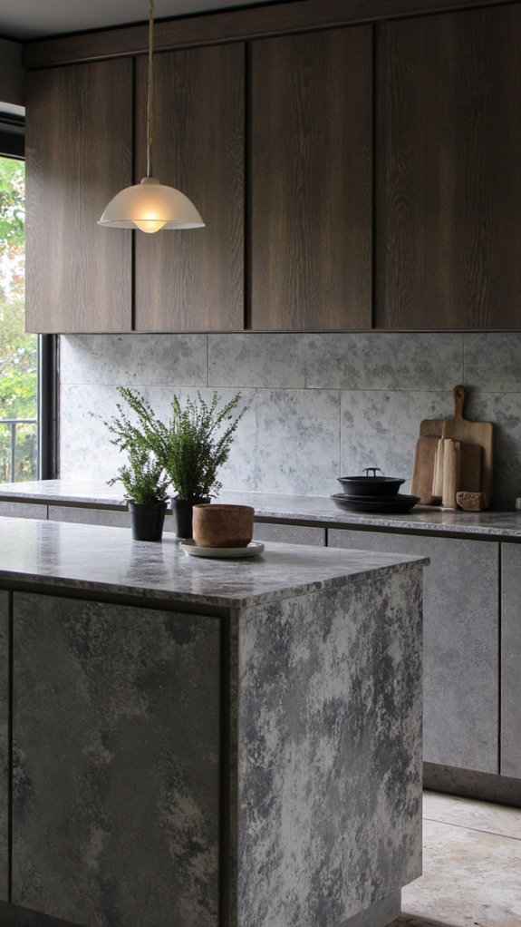 textured grey kitchen patterns