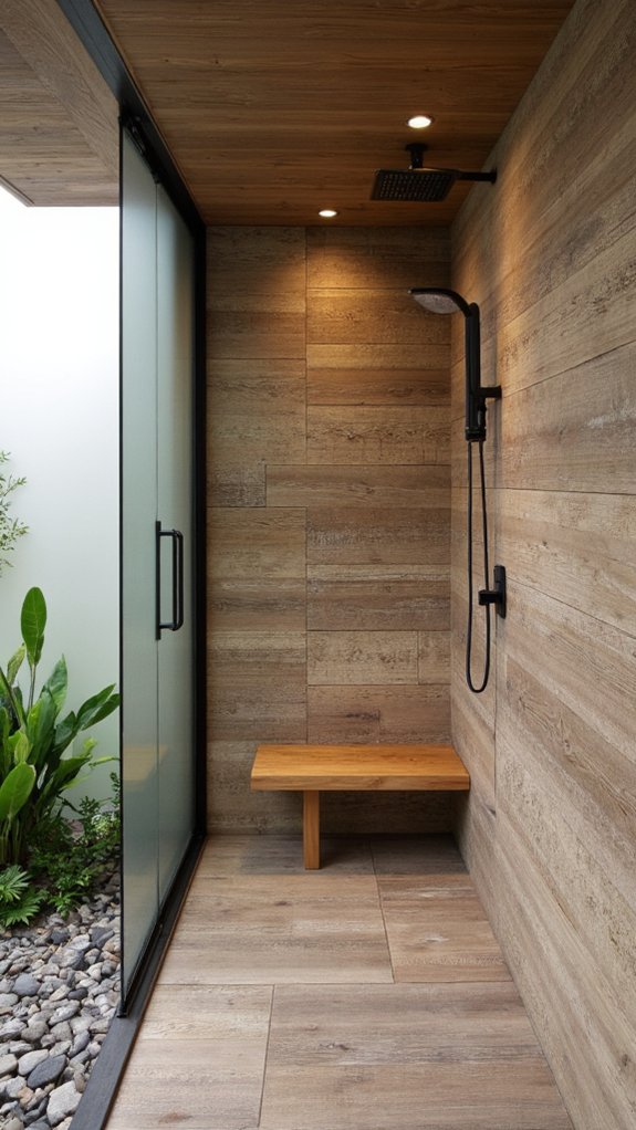 textured luxury shower retreat