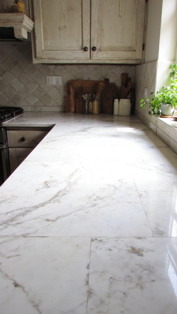 textured marble kitchen elegance