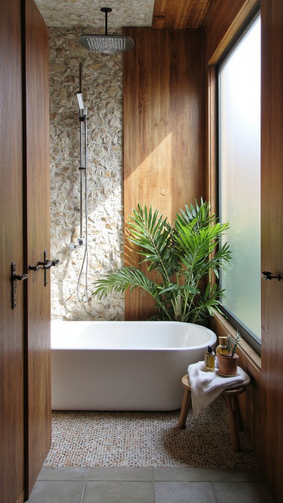 textured panels enhance ambiance