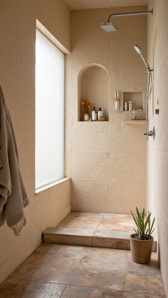 textured panels enhance ambiance