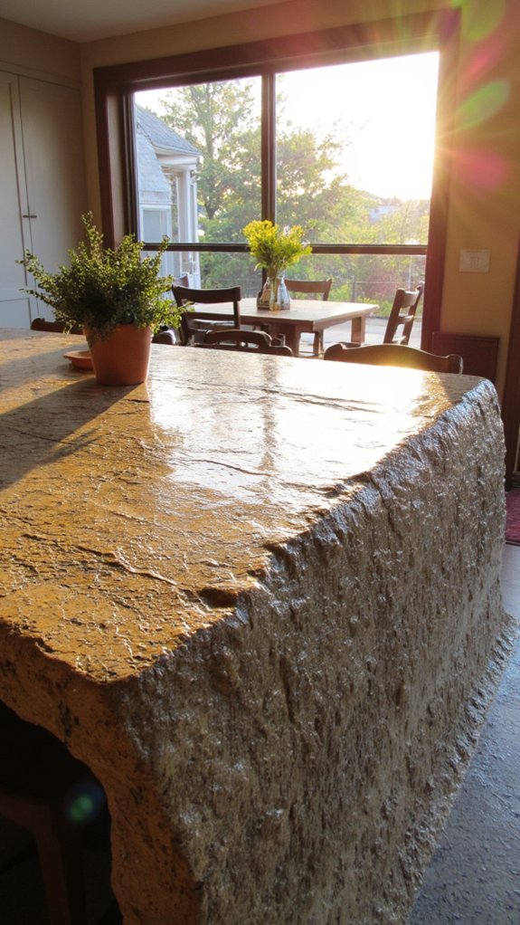 textured stone waterfall surface