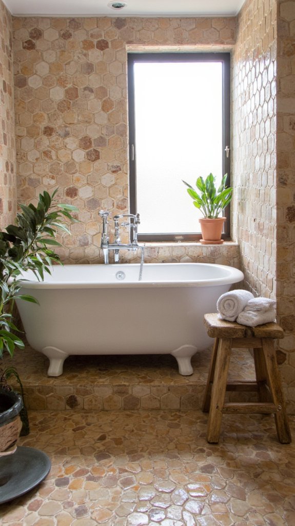 textured unique shaped tiles