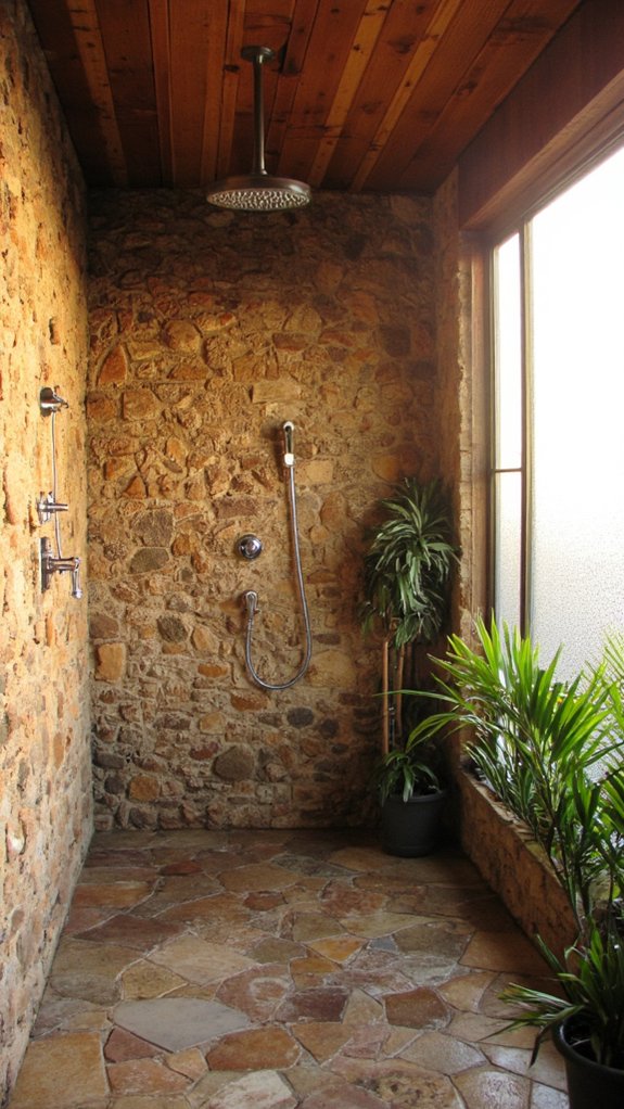 textured walls enhance atmosphere