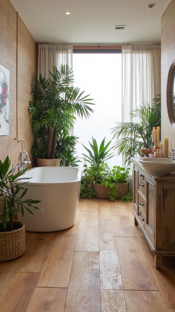 textured wood look tiles elegance