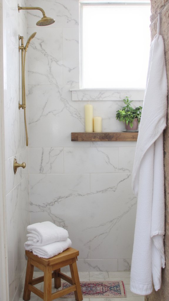 timeless marble shower luxury