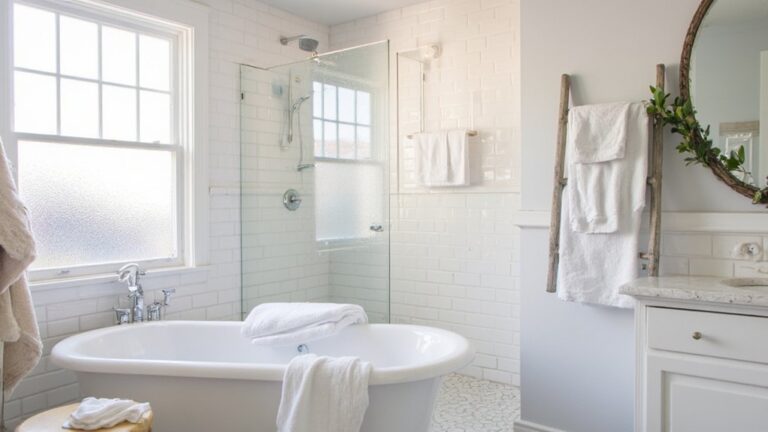 timeless white shower designs