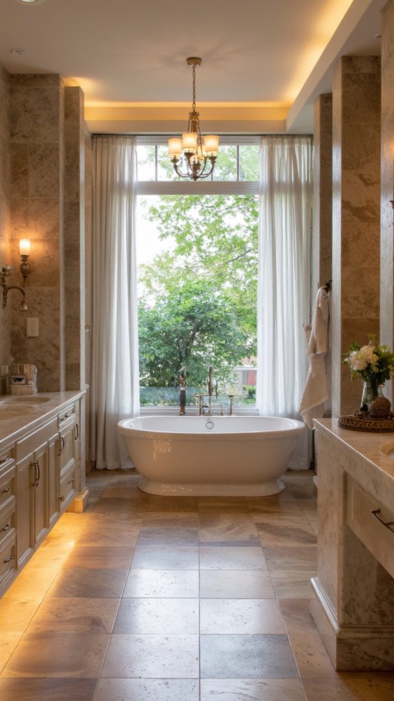 tranquil bathroom lighting solutions