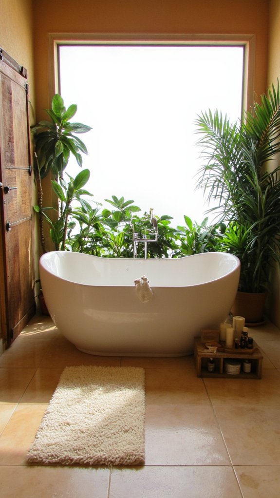 tranquil bathroom spa experience