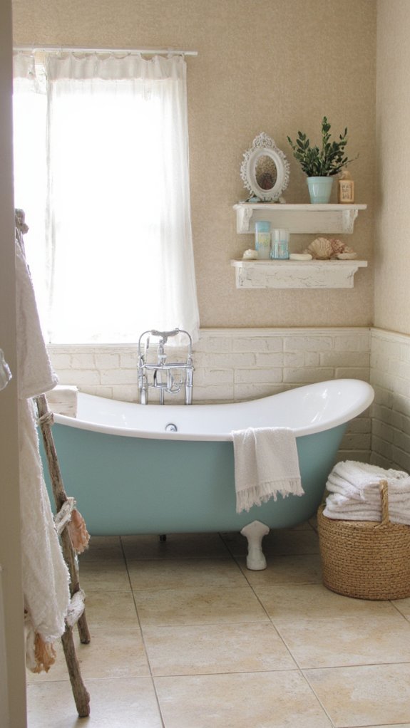 tranquil beach inspired bathroom retreat