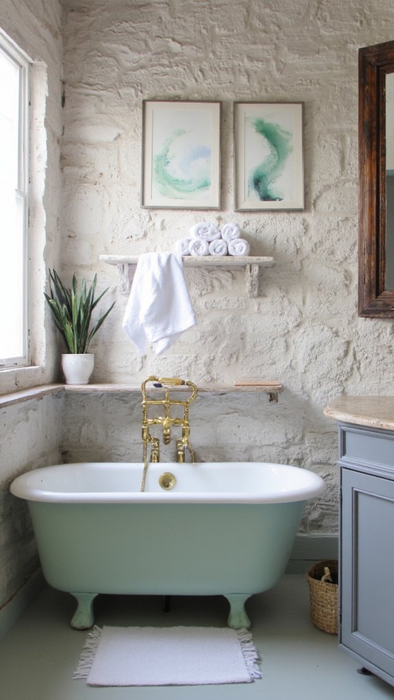 tranquil gray and mint