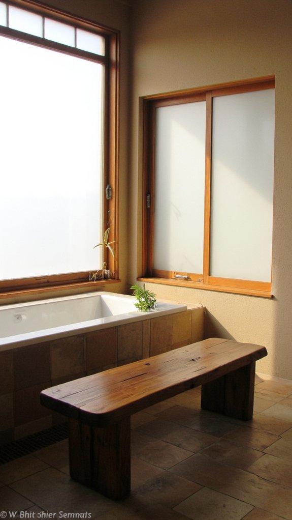 tranquil minimalist bath experience