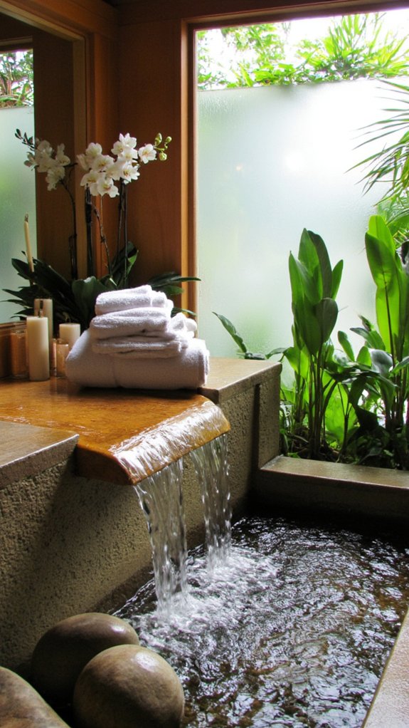 tranquil oasis with water