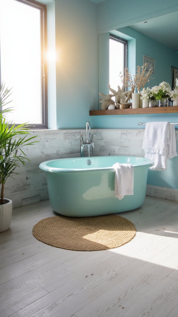 tranquil ocean blue oasis