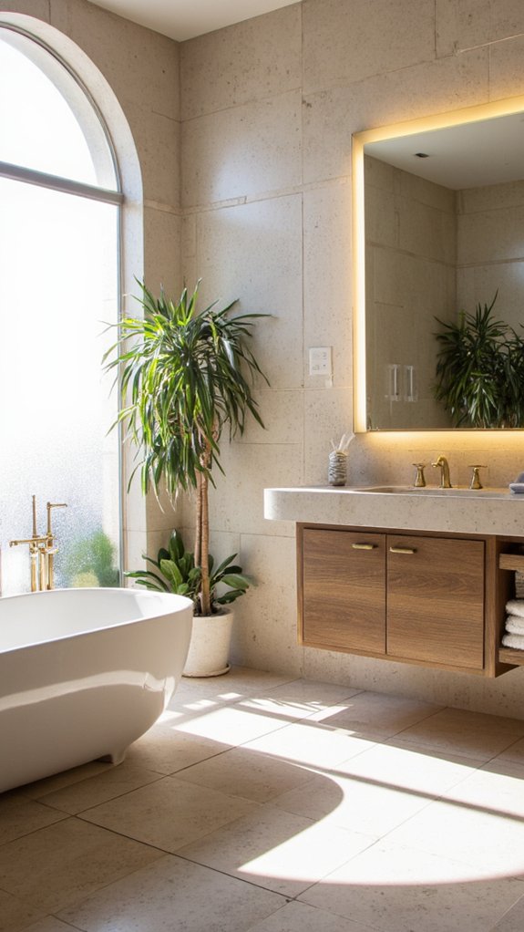 transformative backlit mirror elegance