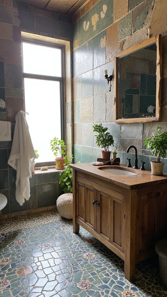 unique bathroom tile designs