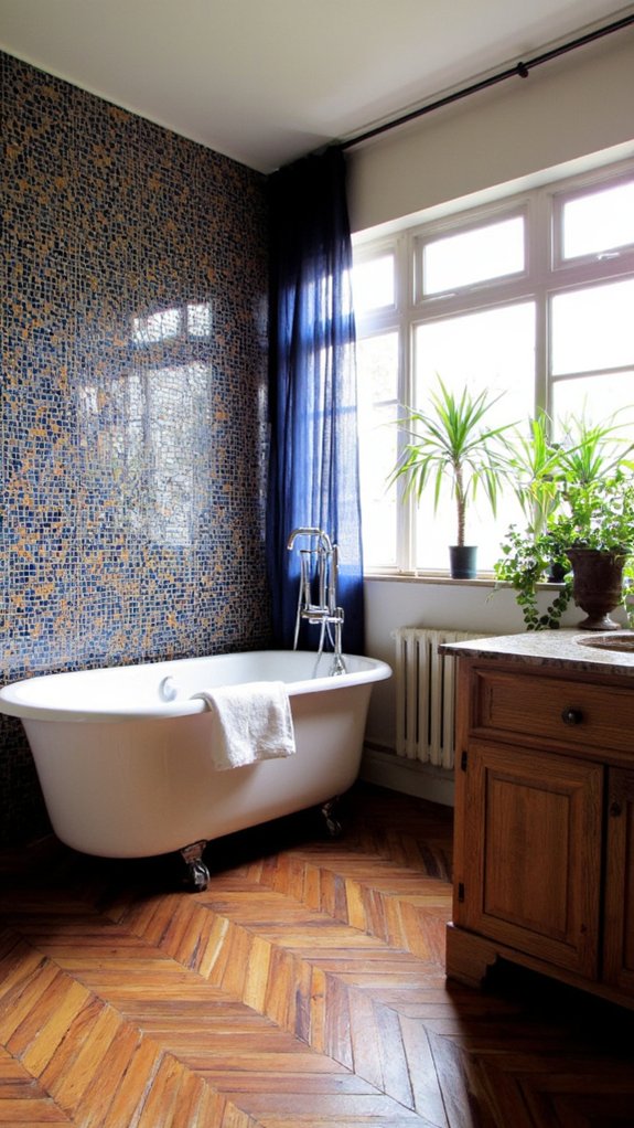 unique bathroom tile designs