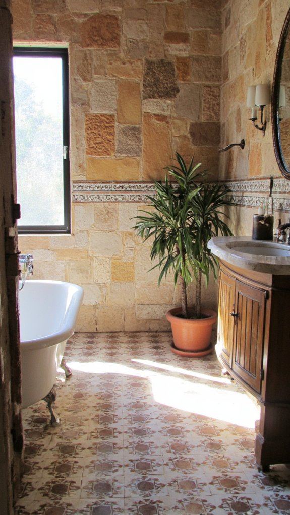 unique bathroom tile designs