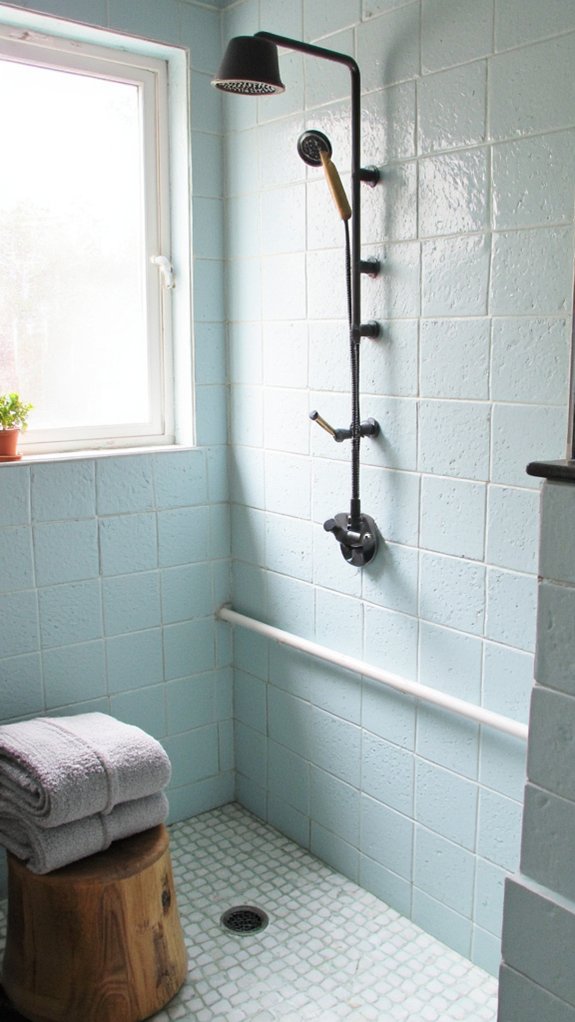 unique luxurious shower design