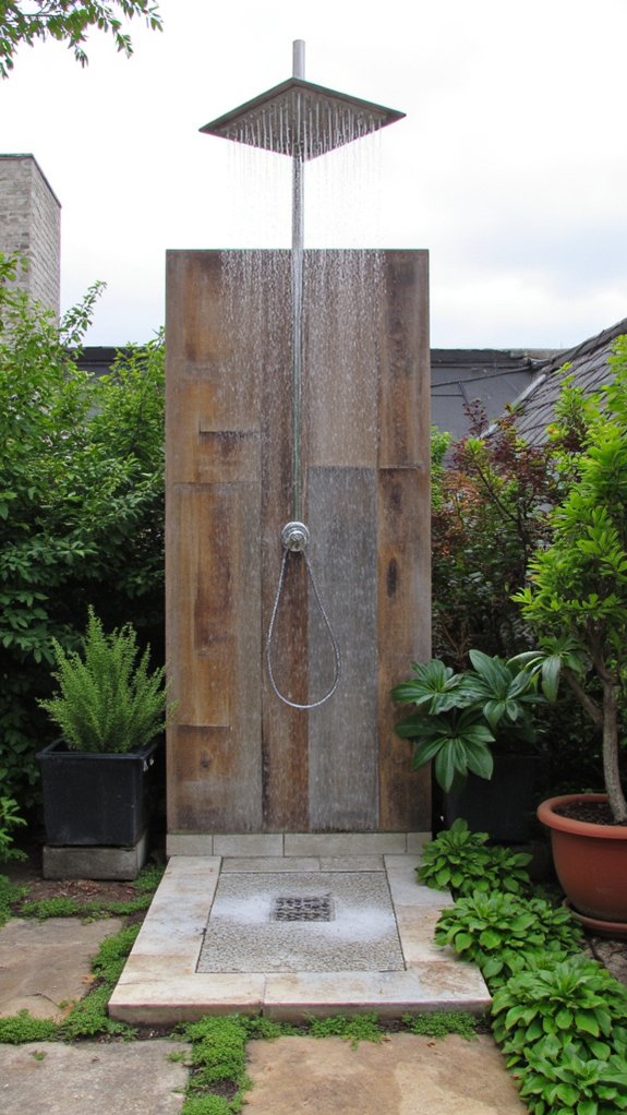 urban luxury outdoor shower